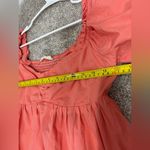 Altar'd State Altar’d State Puff Sleeve Sundress Sun dress Mini Dress Lined Large Cotton Coral Photo 11
