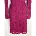 Jump  APPAREL By Wendye Caitin Laced Sequins Wine Dress‎ MEDIUM Photo 2