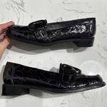 Stuart Weitzman Women Deep Purple Alligator Patent Leather Loafer, Size 7, NWOT Photo 1