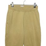 Aritzia Tna Cozy AF Gold Mustard Fleece Boyfriend Joggers Women’s Size XS Photo 1