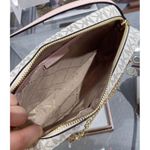 Michael Kors Powder Blush Jet Set Large Chain Crossbody Purse Photo 7