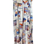Paper Heart NWT Anthropologie Italian Floral Stamps Linen Blend Maxi Dress M Photo 0