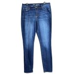 Old Navy Curvy Mid Rise Blue Jeans Womens 14 Tall Denim Dark Wash Stretch Casual Photo 1