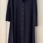 H by Halston  petit large navy high low dress Photo 0