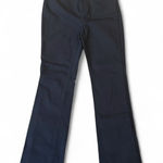Ecru Stretch cotton-blend trousers - Midnightblue Size 4 Photo 0