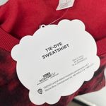 Friends Tie Dye Sweatshirt Red Black Crewneck Long Sleeve Sweatshirt Size L Size L Photo 4