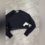 Treasure & Bond  Black Cropped Sweatshirt Photo 6