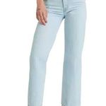 Levi's  Ribcage Straight Ankle Jeans Light Wash High Rise Denim Blue 30x27 NWT Photo 0