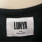 Lunya Cooldown Sleep Romper with Pockets in Black Size Small Photo 7