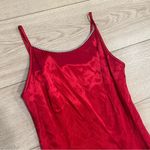 Gunne Sax  Jessica McClintock Vintage 1990s Red Satin Rhinestone Dress Size 5/6 Photo 1