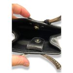 Brighton  Black‎ Corazon Handbag Purse Heart Handles Leather Croc Embossed Photo 5