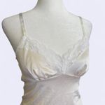 Vanity Fair Vintage Vanity Fair Women Sz 30 Lace Lounge Spaghetti Strap Cream Satin Dainty Photo 1
