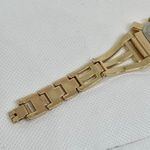 Cruise club women watch gold tone 25mm crystals quartz analog 7” running Photo 7