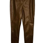 We The Free Free People Spitfire Skinny Faux Leather HighWaist Pants sz 29 Brown Photo 1