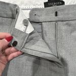 Talbots  Size 8P 8 Petite Trouser Pants Windsor Wide Leg Mid Rise Gray Business Photo 5