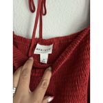 Ava & Viv  Women's 3X Balloon Elbow Sleeve Smocked Dress Red Flowy Pockets NEW Photo 6