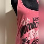 Superdry EUC Super Dry Union Made Pink and Black Motorcycle Graphic Tank size medium Photo 1