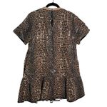 Strut & Bolt  Leopard Print Sequin Mini Dress Short Sleeve‎ Ruffle Hem Photo 4