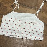 Brandy Melville  floral cropped bows strap tank Photo 3