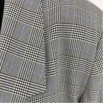 Houndstooth 80’s Vintage Haberdashery Lined Black White Blue Blazer Long Sleeve Photo 3