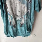 The Mountain ‎ XL Wolf Native Tribal Feather Teal Dream Catcher Oversized T Shirt Photo 2
