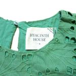 Tuckernuck NWT Hyacinth House Mollie in Green Eyelet Cotton Tiered Mini Dress S Photo 1