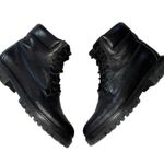 Vince Leather Ankle Combat Boots size 6 Black Photo 2