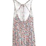 Listicle Flower Child Floral Fringe Crochet Sleeveless Multicolored Mini Dress Photo 4