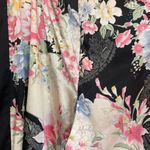 Avenue Women’s Vintage Kimono Style Floral Belted Plus Robe Black Size 1X Photo 2