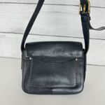 Fossil Tremont Leather Small Flap Crossbody Bag Handbag Black Western Boho Rodeo Photo 3