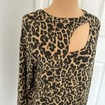 LNA  Brushed Phase Leopard Print Sweater Photo 6