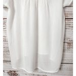 Under Skies NEW with Tags  Lace Trim Short Sleeve Top Blouse White Size Small Photo 2