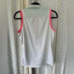 Adidas Women's Colorblock Sleeveless Quarter Zip Athletic Sporty Polo Golf Top M Photo 4