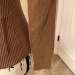 Vintage Moda international cotton turtleneck big button sweater Size sma… Tan Photo 5