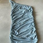 One shoulder body con dress Blue Size L Photo 0
