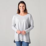 Z Supply Heather Gray Crewneck Oversized Pullover Weekender Sweatshirt Size M Photo 10