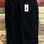 Sincerely Jules Black Cargo Maxi Skirt Size‎ 11/29 Size undefined Photo 0