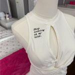 Boys Lie White Sleeveless Twist Front Top Photo 1