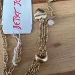 Betsey Johnson Love Fest Butterfly Necklace Multicolored Crystals Long Chain Photo 3