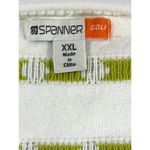 Spanner Golf Womens White Cardigan Size XXL Polka Dots Green & Black Preppy Photo 4
