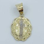 ✨ 10k solid gold pendant San Benito Pendant Small ✨ Pendant St Benedict medallion 13mm ✨ Photo 2