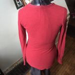 Evereve Braeve thermal style v-neck red shirt Photo 1