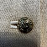 St. John  Basics Santana Knit Cardigan Pockets Blazer Button Front Ivory 10 Photo 2