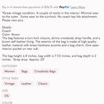 Coach Vintage  9620 Compact Pouch Flap Crossbody Bag British Tan Photo 2