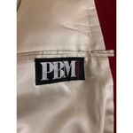 PBM Womens 12 Red Lined Double Breasted Button Collared Long Sleeve 100% Camel Photo 8