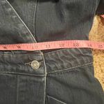 Anthropologie Etica Mira Denim Balloon Sleeve Wrap Mini Dress S NWT Blue Photo 7