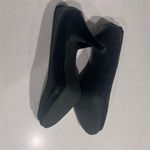 Calvin Klein  Heels Women Size 7 Black Peep Toe Textured‎ Leather Faux Snake Skin Photo 6