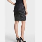 Diane Von Furstenberg  black‎ and white abstract print mae pencil skirt size 2 Photo 6