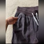 Aerie Womenâs Dark Purple/Brown Ribbedâ Woven Lyocell Joggers Size Xsmall Photo 2