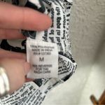 Live 4 Truth News Print Black & White Cropped Ruffled Top Size M Photo 7